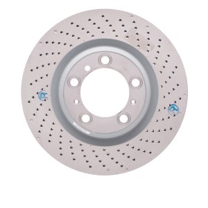 Porsche 911 Brake Rotor (1) - Right Rear - R1 Concepts - GeoSPEC Drilled - `10-`23